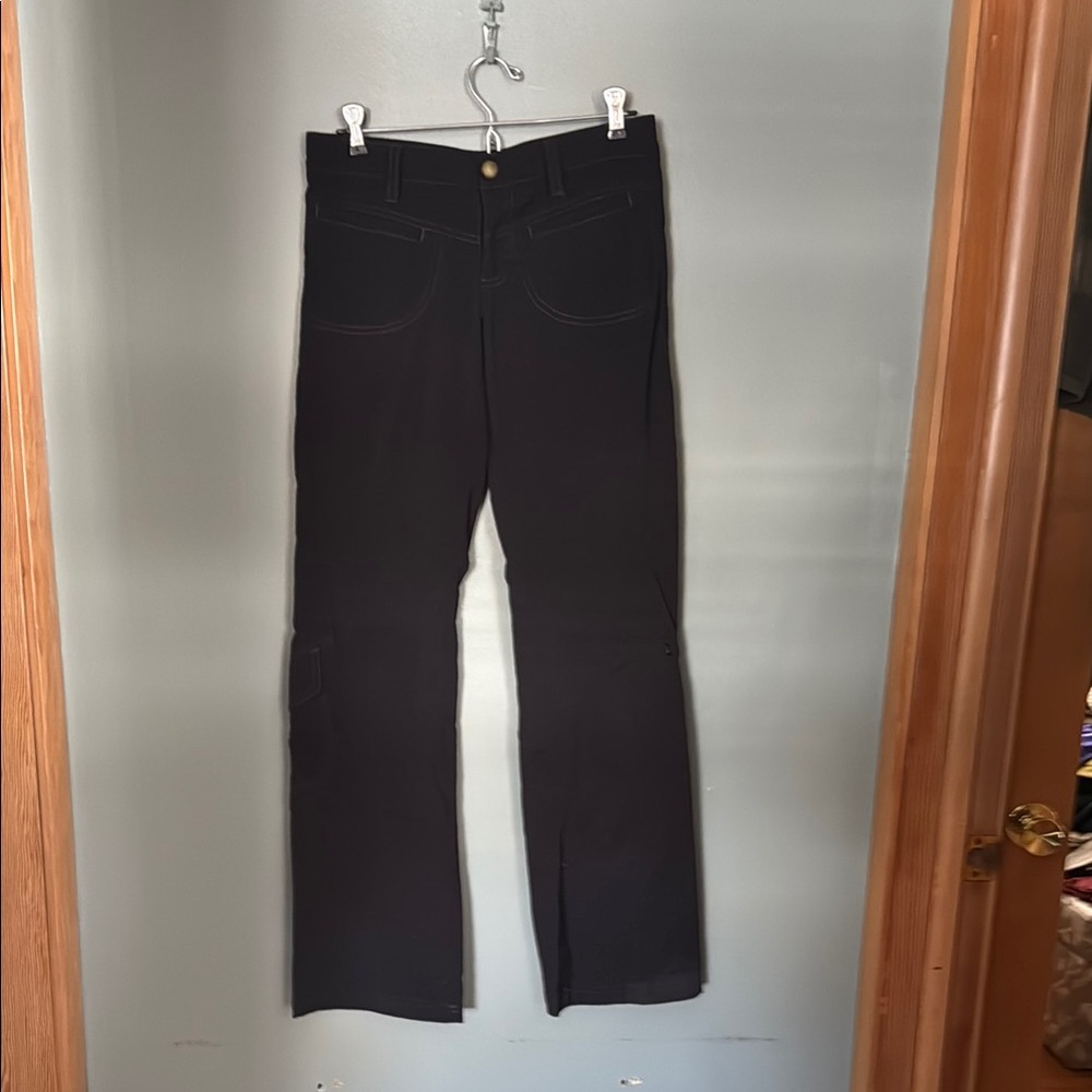 Athleta Black Mesh Detail Leggings